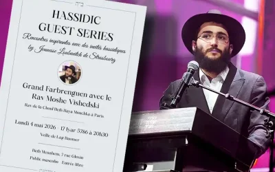 Strasbourg : 3ème édition des Hassidic Guest Series avec le Rav Moshe Vishedski, à l’occasion de Lag Baomer