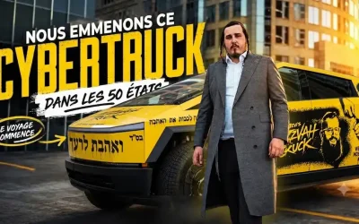 Un Cybertruck Mitsva sillonne l&rsquo;Amérique à la rencontre des Juifs