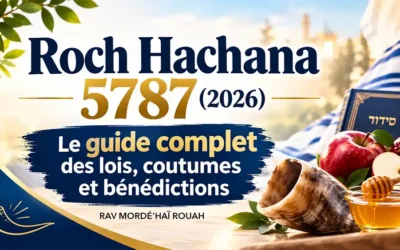 Roch Hachana 5787 (2026) : le guide complet des lois, coutumes et bénédictions – Rav Mordé&rsquo;haï Rouah