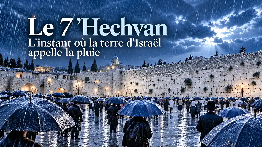 Le 7 &lsquo;Hechvan : l&rsquo;instant où la terre d&rsquo;Israël appelle la pluie