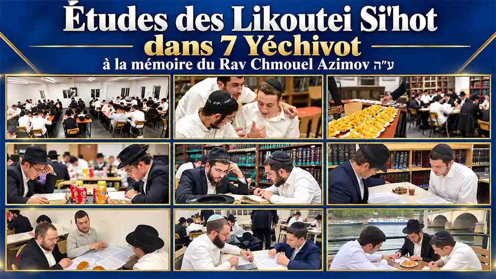 De Paris au monde entier : des Ba'hourim de 7 Yéchivot étudient une Si'ha du Rabbi à la mémoire du Rav Chmouel Azimov