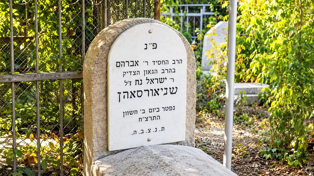 Rabbi Avraham Schneersohn de Kichinev, le grand-père maternel de la Rabbanit &lsquo;Haya Mouchka