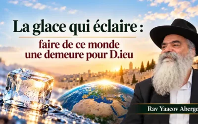 La glace qui éclaire : faire de ce monde une demeure pour D.ieu