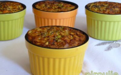Recette de la semaine : Petits flans moelleux aux courgettes parvés
