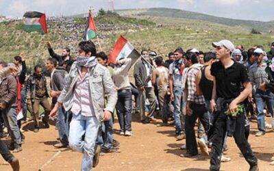 Des centaines d'Arabes palestiniens venus de Syrie ont réussi à franchir la frontière israélo-syrienne