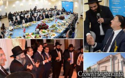 Le Chalia'h Rav Ovadia Isakov remercie le philanthrope M. Levi Leviev pour son aide