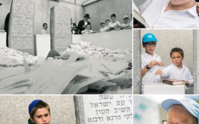 Visite du Ohel par les enfants du Gan Israël Parksville