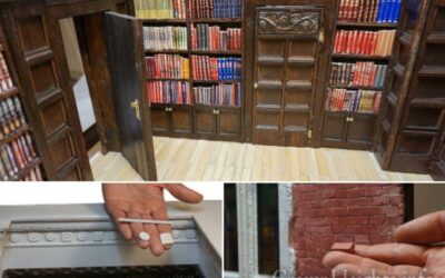 Une artiste crée la réplique miniature du bureau du Rabbi