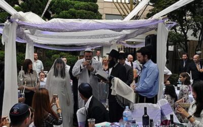Premier mariage juif selon la tradition en Corée du Sud