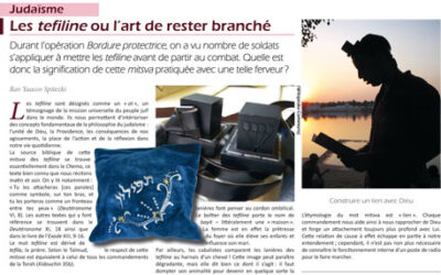 JERUSALEM POST : les tefilines… l'art de rester branché