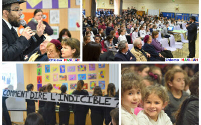 Cérémonie de commémoration de la Shoah à Beth Rivkah