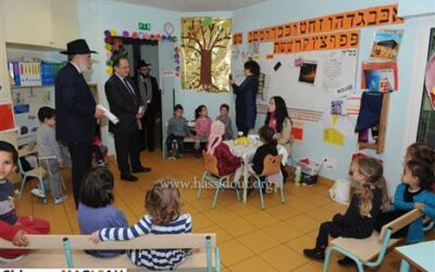 Visite d'Ariel Goldman président du FSJU à Beth Rivkah
