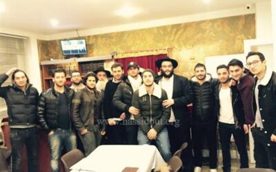 Farbrenguen anniversaire d'un étudiant du Beth Loubavitch Lariboisière