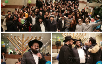 Les étudiants fêtent &lsquo;Hanouka avec le Beth Loubavitch Lariboisière