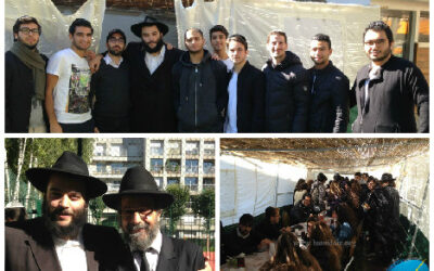 Les étudiants fêtent Souccot avec le Beth Loubavitch Lariboisière