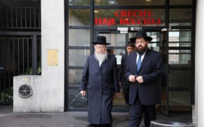 Visite du Vice-Ministre de la Santé israélien, Rav Yaakov Litzman au Beth Haya Mouchka à Paris