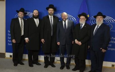 Visite du grand Rabbin d'Israël, Rav David Lau à Bruxelles