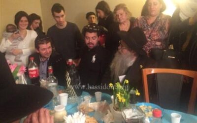 Farbrenguen "Hakhel" dans l'appartement ou a résidé la mère du Rabbi au 10 rue D.ieu à Paris
