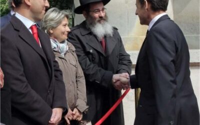 Sarkozy salue le Rav Zaoui à la commémoration en l'honneur des policiers tombés pour la France